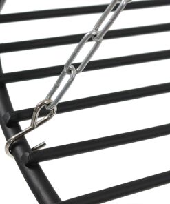 Sunnydaze Outdoor Fire Pit Tripod Cooking Grill System - Black Steel Grate and Legs - 22-Inch 17 71jRS0wTUOL