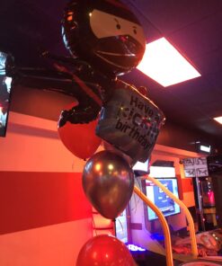 BALLOON new 38" NINJA foil Kickin' BIRTHDAY party FAVORS 4 71jRntaBxUL