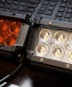 Nilight - 60001S-C LED Light Bar 4PCS 18W 1260lm Spot LED Pods Driving Fog Light Off Road Lights Bar Jeep Lamp,2 Years Warranty 4PCS 18W Light Bar 43 71jShDRVWtL