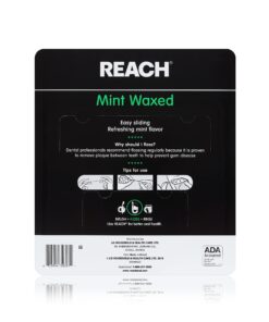 Reach Waxed Dental Floss Bundle | Effective Plaque Removal, Extra Wide Cleaning Surface | Shred Resistance & Tension, Slides Smoothly & Easily, PFAS Free | Mint Flavored, 55 YD, 6pk 6 Count (Pack of 1) 18 71jSxvZp4bL