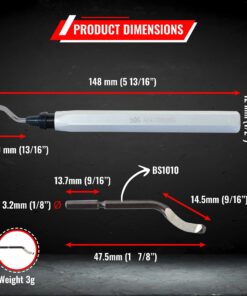 AFA Tooling - Deburring Tool with 10 Extra High Speed Steel Blades - Works on Metal, Resin, PVC Pipes, Copper, Plastic and 3D Printed Edges - Plumbing & 3D Printing Burr Removal Reamer Tool 11 BS1010 Blades 26 71jT2HROAnL