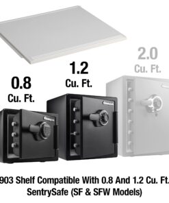 SentrySafe Shelf Insert for SFW082 and SFW123 Fireproof and Waterproof Safes, Multi-Positional Safe Shelf Accessory for 0.8 and 1.2 Cubic Foot Safes, 903 12 71jT51L8RHL
