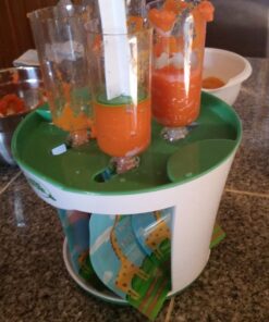 Baby Food Maker For Infants & Toddlers (11 Piece Set)- Make 4 6oz Food Squeeze Purees at Once w/Fill Station, Pouches, Funnel, Tubes & Plunger- Dishwasher Safe & BPA Free for Homemade Semi-Solid Food 22 71jT8LYhCJL