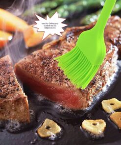 SILCONY 8.4" Silicone Basting Pastry Brush - Perfect for Oil Butter Spread, Marinades, Baste, BBQ, Grill, Cooking - BPA Free, Food Grade Material, Dishwasher Safe (3, 8.4 Inches) 3 17 71jUcIbkjXL
