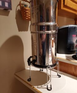 Medium Berkey Base Stainless Steel Stand Raises Your Big Berkey Water Filter System 6" Above Countertop for Easier Dispensing of Filtered Water Medium - 9" Diameter Fits Big Berkey 19 71jUqWoxlL
