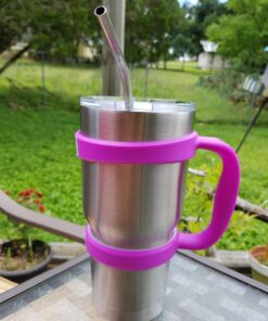 F-32 Handle - 19 COLORS - 30oz Size - Compatible with 30 oz YETI and 30 oz. OZARK TRAIL Tumbler Travel Mug (30OZ, COOL PURPLE (PINKISH PURPLE)) 30ozCool Purple (Pinkish Purple) 30.0 ounces 36 71jVO3ZEvsL