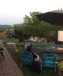 Elite Screens Yard Master 2, 110-INCH Outdoor Projector Screen with Stand 16:9, 8K 4K Ultra HD Fast Fold Portable Movie Screen Foldable Easy Snap On Cinema Theater, OMS110H2 16:9 Aspect Ratio Front Projection 47 71jVV6EaqrL