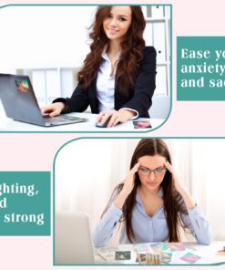 50 Pieces Calm Stickers Anxiety Sensory Stickers Textured Sensory Adhesives Clam Sensory Strips Anxiety Stress Relief Items for Phone Water Bottle Desk School Office (Sky) Sky 10 71jVXL wodL