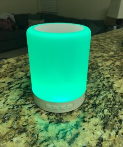 Elecstars Touch Bedside Lamp - with Bluetooth Speaker, Dimmable Color Night Light, Outdoor Table Lamp with Smart Touch Control, Best Gift for Men Women Teens Kids Children Sleeping Aid 73 71jVh8jGLVL