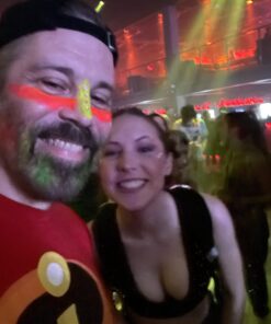 UV Glow Blacklight Face and Body Paint - Neon Fluorescent (0.34oz (Pack of 6)) 0.34 Ounce (Pack of 6) 44 71jW15KsFuL