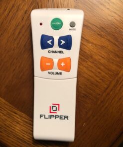 Flipper Big Button Universal TV Remote - Seniors, Elderly - Simple, Works TV & Cable - Favorite Channels - Learning - Supports IR Devices 35 71jWBYgtfBL