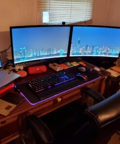 SAMSUNG 23.5” CF396 Curved Computer Monitor, AMD FreeSync for Advanced Gaming, 4ms Response Time, Wide Viewing Angle, Ultra Slim Design, LC24F396FHNXZA, Black 24-Inch DP/HDMI 37 71jWGmK7wL