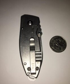 CRKT Squid Folding Pocket Knife: Compact EDC Straight Edge Utility Knife with Stainless Steel Blade and Framelock Handle Silver Stonewash 49 71jWs1pbIOL