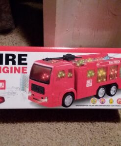 WolVolk Electric Firetruck - Unstoppable Adventure with Stunning 3D Lights and Sirens Fire Truck Toys for 3 Year Old Boys 31 71jXIdtGqAL