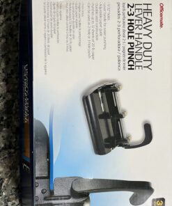 OIC® Heavy-Duty 3-Hole Lever Punch, Black 18 71jYo1lHMtL