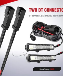Alternative view of Nilight - 10016W 16AWG DT Connector Wiring Harness Kit LED Light Bar 12V On Off Switch Power Relay Blade Fuse for Off Road Lights LED Work Light-2 Leads,2 Years Warranty