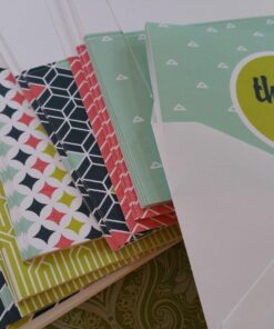 Mod Thank You Note Card Assortment Pack - Set of 36 cards - 6 designs blank inside - with white envelopes (53876) Mod 26 71jZEdurkUL