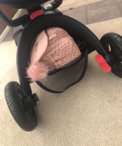 Hot Mom Baby Stroller: Baby Carriage with Adjustable Seat Height Angle and Four-Wheel Shock Absorption,Reversible,High Landscape and Fashional Pram (Black) Black 60 71jZN3IB L