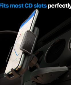 Bestrix Cell Phone Holder for Car, CD Slot Car Phone Holder, Hands Free Car Mount with Strong Grip Universal for iPhone14/13/12/11/11Pro/Xs MAX/XR/XS/X/8/7/6 Plus, Galaxy S22/S21/S20/S10+/S10e/S9/S9+ 28 71jZmcQ0TEL