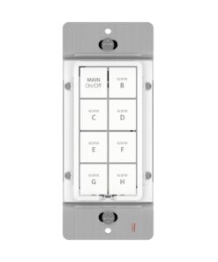 Insteon Smart Dimmer 8-Button Keypad, KeypadLinc in-Wall Controller, 2334-222 (White) - Insteon Hub Required for Voice Control with Alexa & Google Assistant White 8 Button Keypad Dimmer 11 71jaCjRVlxL