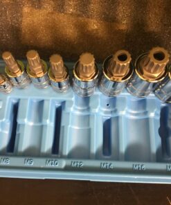 Capri Tools XZN Triple Square Spline Bit Socket Set, Metric, 10-Piece XZN Bit Set / Standard Length 28 71jaG80RsL