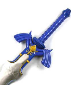 Zelda Link Master Sword Twilight Princess Fantasy Sword with Plaque - Blue (Blue) 48 71jaO4EZoeL