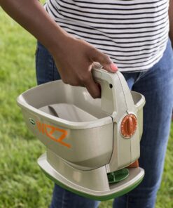 Scotts Wizz Spreader for Grass Seed, Fertilizer, Salt and Ice Melt, Handheld Spreader Holds up to 2,500 sq. ft. of Product 1 Pack 31 71jaWu03KFL 1