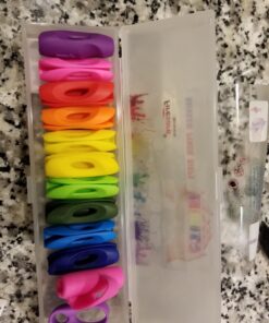 Firesara Pencil Grips, Ergonomic Rainbow Pencil Grips for Kids Handwriting, Pencil Grip Posture Correction Training Writing Aids Claw for Adults Preschoolers Students Special Needs(12Pcs) 22 71jb71zvKCL