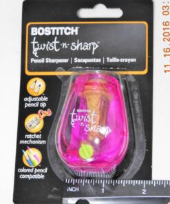 Bostitch Office Twist-n-Sharp Pencil Sharpener, for Kids & Colored Pencils, Assorted Colors (PS1-ADJ) 62 71jbPlcY0JL 2