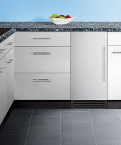 Summit Appliance BIM44GADA ADA Compliant NSF-Listed Auto Defrost 50 lbs Clear Icemaker with Internal Pump for Built-in or Freestanding Use Undercounters, Stainless Steel Door, Black Cabinet 6 71jbYXqIHML