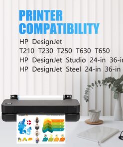 Alternative view of Miss Deer Remanufactured 712XL Ink Cartridges Replacement for HP 712 712XL,Work for HP for DesignJet T650 T630 T230 T210 Studio Plotter Printers 80ML for BK 29ML for CMY (4 Pack) 4PK