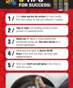 Flex Seal, 14 oz, 2-Pack, Brite, Stop Leaks Instantly, Waterproof Rubber Spray On Sealant Coating, Perfect for Gutters, Wood, RV, Campers, Roof Repair, Skylights, Windows, and More 16 71jbluk0uhL 2