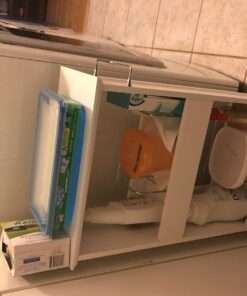 Zenna Home Slim Bath Shelves, Freestanding Moveable Bathroom Storage, White 8 Inch 39 71jbyZPO4NL