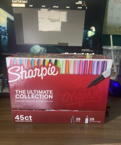 Sharpie Permanent Markers, Fine and Ultra-Fine Tips, 45 Count, Ultimate Color Collection 45 Count (Pack of 1) 27 71jcT7r8zmL