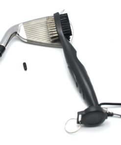 Mile High Life Microfiber Waffle Pattern Golf Towel | Club Groove Cleaner Brush | Foldable Divot Tool with Magnetic Ball Marker (Black Towel/Brush/Bone Divot) Black Towel/Brush/Bone Divot 12 71jcVyb4lL