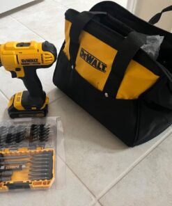 DEWALT 20V MAX Cordless Drill and Impact Driver, Power Tool Combo Kit with 2 Batteries and Charger, Yellow/Black (DCK240C2) Impact Driver/Drill Combo Only 37 71jd yfsFlL