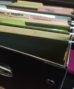 Snap-N-Store File Storage Box & Organizer - 1 Pack - 16.125 x 13.125 x 9.875 Inch Letter/Legal Size Portable File Box with Lid for Documents - Back To School Supplies for Students - Glossy Black Letter/Legal File 25 71jd0Ad0dL 1