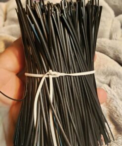 SumDirect 1000Pcs 4 Inch Plastic Twist Ties Strips for Making Facial Face Mask Party Cello Candy Bags Cake Pops (Black) Black 21 71jdF3fI4L