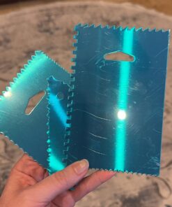 Kootek Aluminium Alloy Revolving Stand 12" Cakes Turntable with 12.7" Angled Frosting, 3 Comb Icing Smoother, Silicone Spatulas Pie Server/Cutter Baking Decorating Tools 42 71jdG76CsZL