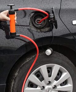 Katzco Liquid Transfer, Siphon Hand Pump - 2 Hoses, 50 x .5 Inches - for Gas, Oil, Air, Chemical Insecticides, and Other Fluids 16 71jeC741yYL