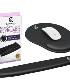 Premium Wrist Rests for Keyboard and Mouse Pad Set - Memory Foam Cushion, Black - Ergonomic Wrists Hand Arm Rest Support for Laptop Computer Desk and Gaming - Carpal Tunnel Syndrome Relief Premium 39 71jeOmuWYGL