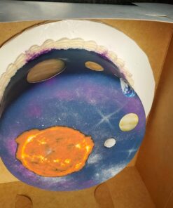Solar System Edible Cake and Cupcake Topper For 1/4 sheet cake 20 71jeZRWauhL