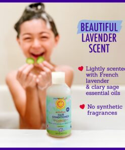 California Kids #Chillax Hair Conditioner | 100% Plant-Based Ingredients | Softens & Detangles | Lavender Scent | Conditioner For Dry Hair | Allergy-Friendly | Gentle Kids Conditioner | 251 mL / 8.5 oz. 13 71jeawYDn0L