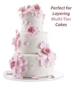 StarMar Set of 18 - Cake Board Rounds, Circle Cardboard Base, 6, 8 and 10-Inch. Perfect for Cake Decorating, 6 of Each Size 18 Pack 22 71jespcyx5L