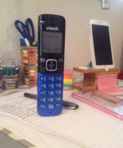 VTech CS6719-15 DECT 6.0 Phone with Caller ID/Call Waiting, 1 Cordless Handset, Blue 1 Handset 49 71jfMKEsDSL