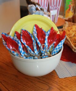 Blue Gingham Luncheon Napkins (bulk set 48) Event and Party Tableware Supplies 11 71jgDRLLiUL