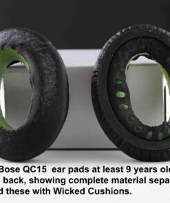 WC Upgraded Replacement Ear Pads for Bose QC15 Headphones Made by Wicked Cushions- Supreme Comfort - Compatible with QC25 / QC2 / AE2 / AE2i / AE2W - Extra Durable | (PU Leather) 51 71jgK0N4jVL