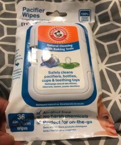 Munchkin® Arm & Hammer Pacifier Wipes - Safely Cleans Baby and Toddler Essentials, 1 Pack, 36 Wipes 36 Count (Pack of 1) 43 71jh4hlZg0L