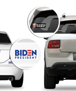 Alternative view of Blue: My Dog is Smarter Than Your President Bumper Sticker (Anti Joe Biden Kamala Funny Decal Vinyl (3 x 9 inch)