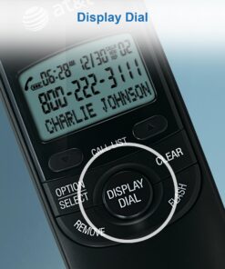 AT&T TR1909B Trimline Corded Phone with Caller ID, Black 23 71jhtkE8BdL